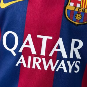 Barcelona 14_15 Home Retro Kids Kit Jersey – Replica Football Soccer Shirt – Siz