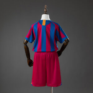 Barcelona 05_06 Home (League Edition) Retro Kids Kit Jersey – Replica Football S