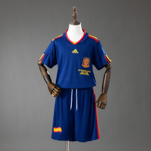 Spain 2010 Away Retro Kids Kit Jersey – Replica Football Soccer Shirt – Size 16–