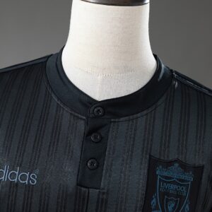 LFC 95_96 Retro Long Sleeve Black Jersey – Replica Football Soccer Shirt – S–XXL