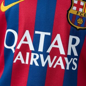 Barcelona 13_14 Home Retro Kids Kit Jersey – Replica Football Soccer Shirt – Siz