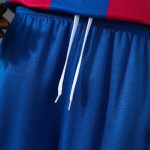 Barcelona 07_08 Home Retro Kids Kit Jersey – Replica Football Soccer Shirt – Siz