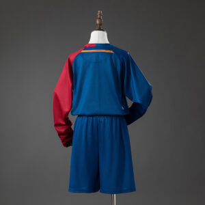 Barcelona 08_09 Home Retro Long Sleeve Kids Kit Jersey – Replica Football Soccer