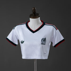 Mexico 2026 Away Women's Crop Top Style – Replica Football Soccer Shirt – S–XXL