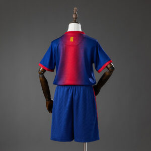 Barcelona 12_13 Home Retro Kids Kit Jersey – Replica Football Soccer Shirt – Siz