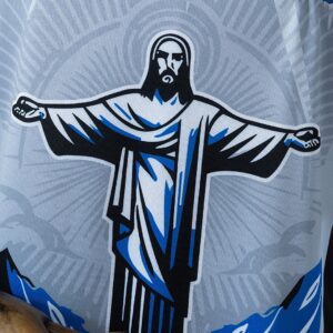 Brazil 2026 Christ the Savior - Gray Jersey – Replica Football Soccer Shirt – S–