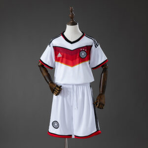 Germany 2014 Home Retro Kids Kit Jersey – Replica Football Soccer Shirt – Size 1