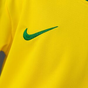 Brazil 1998 Home Retro Long Sleeve Kids Kit Jersey – Replica Football Soccer Shi