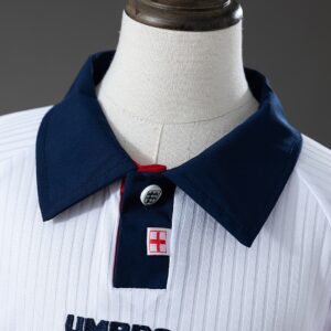 England 1998 Home Retro Kids Kit Jersey – Replica Football Soccer Shirt – Size 1