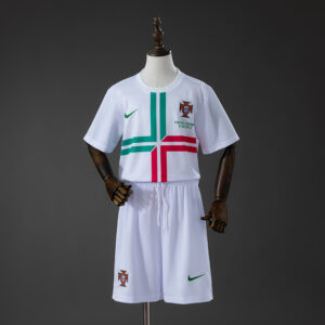Portugal 2012 Away Retro Kids Kit Jersey – Replica Football Soccer Shirt – Size