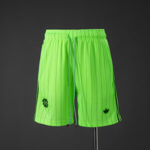 Celtic Terrace Icons Shorts Fluorescent Green – Replica Football Soccer Shorts –