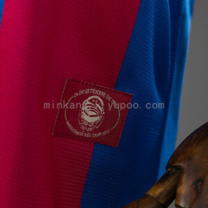 Barcelona 07_08 Home Retro Kids Kit Jersey – Replica Football Soccer Shirt – Siz