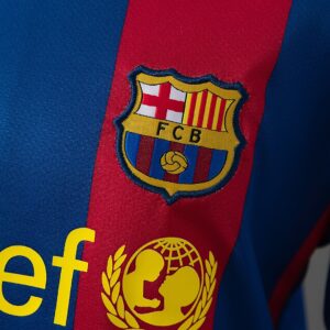 Barcelona 10_11 Home Retro Long Sleeve Kids Kit Jersey – Replica Football Soccer