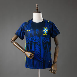 Brazil 2026 Jesus Edition - Blue Jersey – Replica Football Soccer Shirt – S–4XL