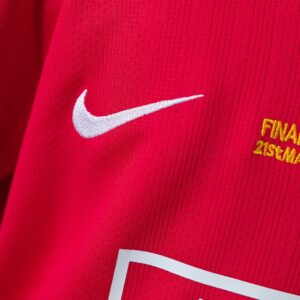 M-U 07_08 Home Retro Kids Kit Jersey – Replica Football Soccer Shirt – Size 16–2