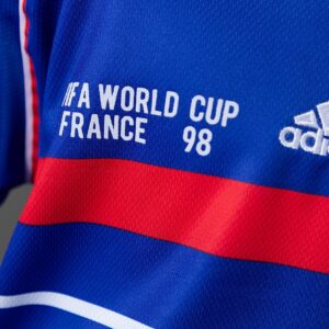 France 1998 Home Retro Long Sleeve Kids Kit Jersey – Replica Football Soccer Shi
