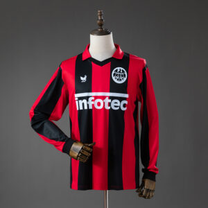 Frankfurt 83_84 Home Retro Long Sleeve Jersey – Replica Football Soccer Shirt –