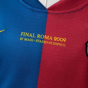 Barcelona 08_09 Home Retro Long Sleeve Kids Kit Jersey – Replica Football Soccer