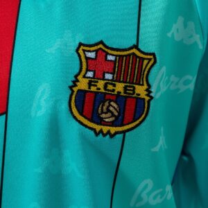 Barcelona 96_97 Away Retro Kids Kit Jersey – Replica Football Soccer Shirt – Siz