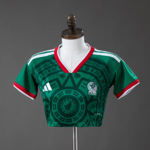 Mexico 2026 Home Women's Crop Top Style – Replica Football Soccer Shirt – S–XXL