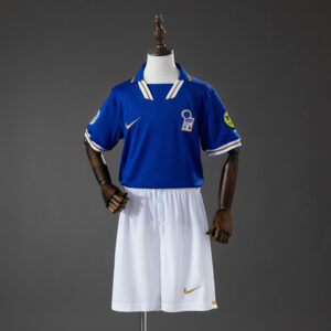 Italy 1996 Home Retro Kids Kit Jersey – Replica Football Soccer Shirt – Size 16–