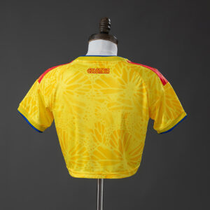 Colombia 2026 Home Women's Crop Top Style – Replica Football Soccer Shirt – S–XX