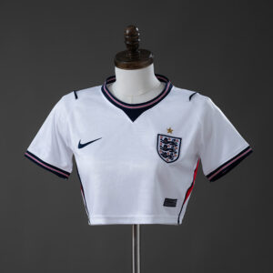 England 2026 Home Women's Crop Top Style – Replica Football Soccer Shirt – S–XXL