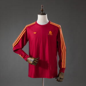 Roma Terrace Icons Long Sleeve T-Shirt Red – Replica Football Casual Wear – S–XX