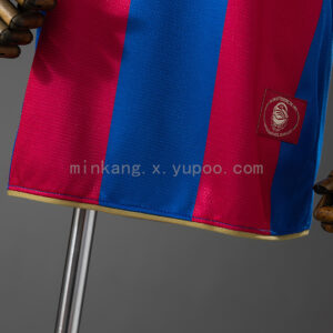 Barcelona 07_08 Home Retro Kids Kit Jersey – Replica Football Soccer Shirt – Siz