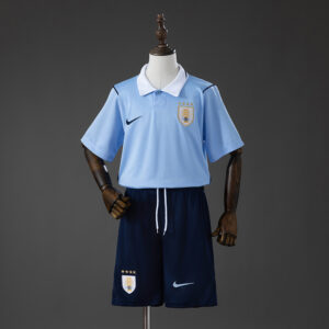 Uruguay 2026 Home Kids Kit Jersey – Replica Football Soccer Shirt – Size 16–28