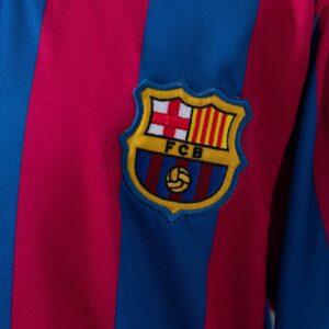 Barcelona 05_06 Home (League Edition) Retro Long Sleeve Kids Kit Jersey – Replic