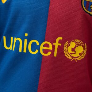 Barcelona 08_09 Home Retro Long Sleeve Kids Kit Jersey – Replica Football Soccer