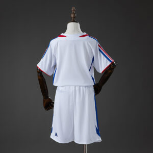 France 2006 Home Retro Kids Kit Jersey – Replica Football Soccer Shirt – Size 16