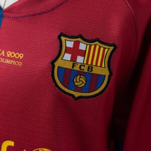 Barcelona 08_09 Home Retro Long Sleeve Kids Kit Jersey – Replica Football Soccer