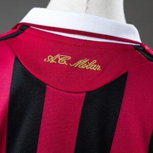 AC Milan 09/10 Home Retro Kids Kit Jersey – Replica Football Soccer Shirt – Size
