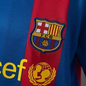 Barcelona 10_11 Home Retro Kids Kit Jersey – Replica Football Soccer Shirt – Siz