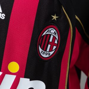 AC Milan 06_07 Home Retro Long Sleeve Kids Kit Jersey – Replica Football Soccer