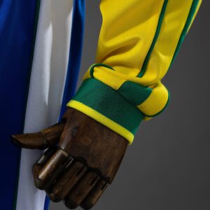 Brazil 1998 Home Retro Long Sleeve Kids Kit Jersey – Replica Football Soccer Shi