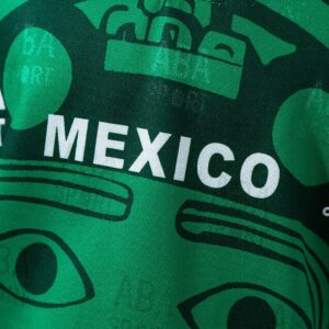Mexico 1998 Home Retro Kids Kit Jersey – Replica Football Soccer Shirt – Size 16