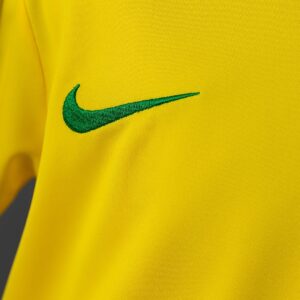 Brazil 1998 Home Retro Kids Kit Jersey – Replica Football Soccer Shirt – Size 16