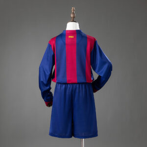 Barcelona 14_15 Home Retro Long-Sleeve Kids Kit Jersey – Replica Football Soccer