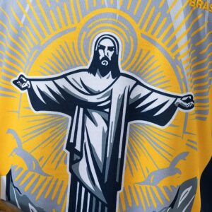 Brazil 2026 Christ the Savior - Yellow Jersey – Replica Football Soccer Shirt –