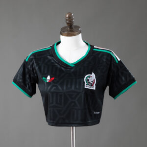 Mexico 2026 Third Away Women's Crop Top Style – Replica Football Soccer Shirt –