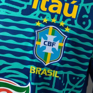Brazil 24_25 Pre-Match Jersey – Replica Football Soccer Shirt – S–XXL