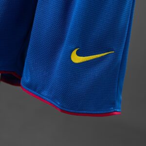 Barcelona 07_08 Home Retro Kids Kit Jersey – Replica Football Soccer Shirt – Siz