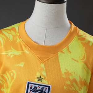 England 2026 GK Kids Kit Jersey - Yellow – Replica Football Soccer Shirt – Size