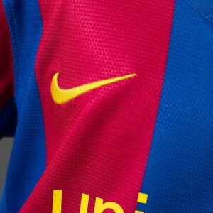 Barcelona 07_08 Home Retro Kids Kit Jersey – Replica Football Soccer Shirt – Siz