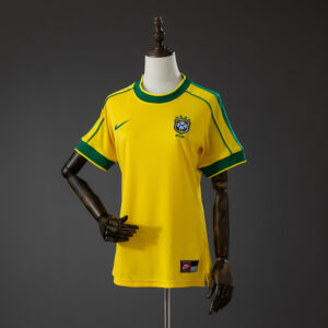 Brazil 1998 Home Women's Retro Jersey – Replica Football Soccer Shirt – S–XXL