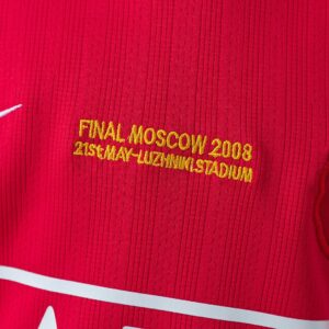 M-U 07_08 Home Retro Kids Kit Jersey – Replica Football Soccer Shirt – Size 16–2