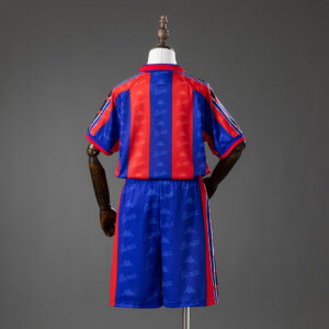 Barcelona 96_97 Home Retro Kids Kit Jersey – Replica Football Soccer Shirt – Siz